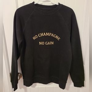 🌟NWOT Brunette the Label Black Crewneck Size S/M